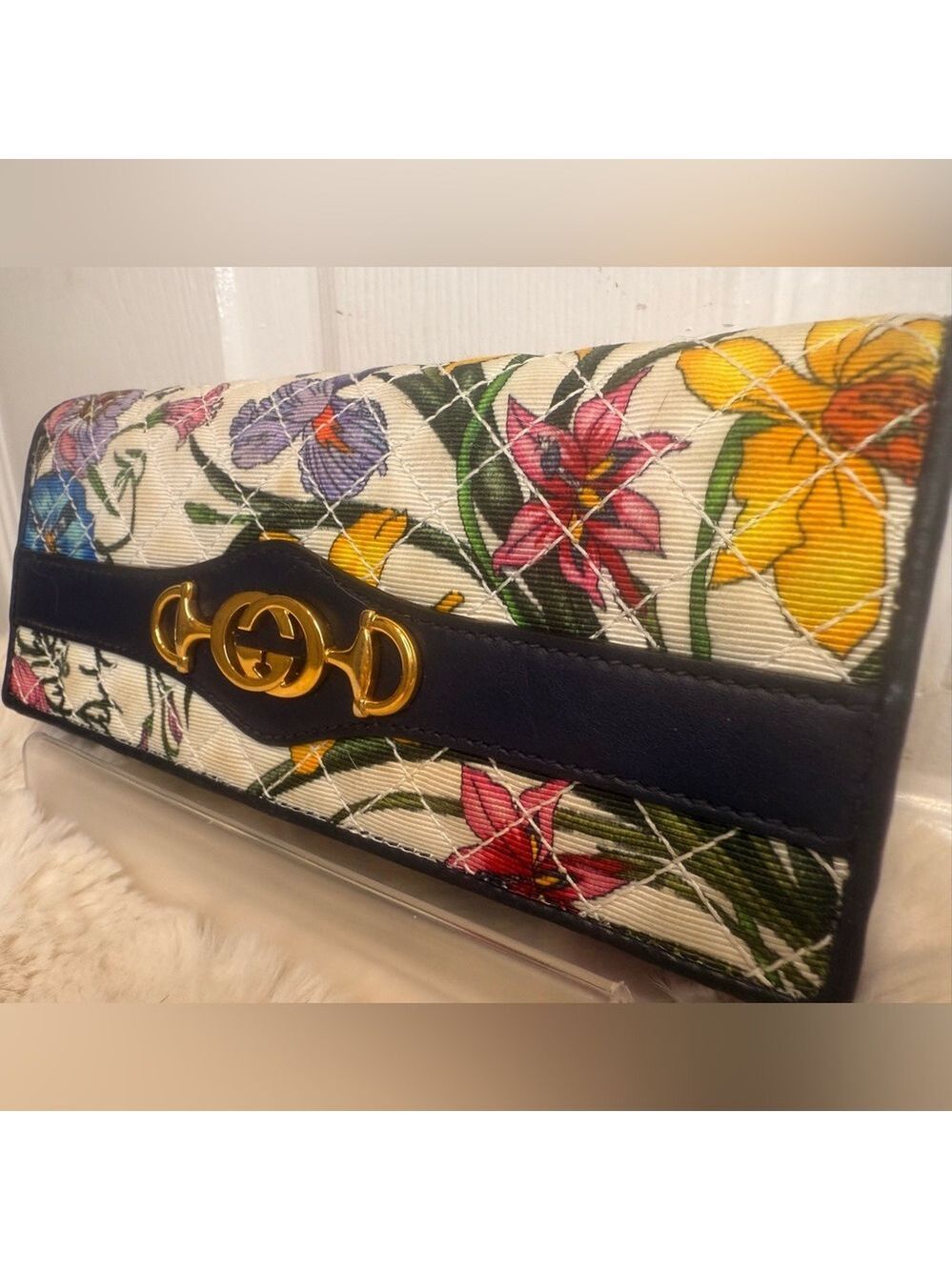 GUCCI ZUMI FLORA CANVAS LEATHER LONG BIFOLD WALLET 8BE1524

. - Picture 6 of 16